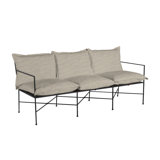 Italia 77.13" Wide Outdoor Patio Sofa with Cushions