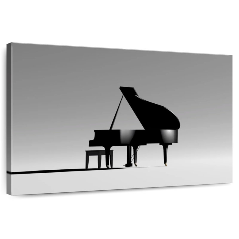 Piano à queue Abarca sur fond blanc