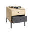 40cm W Metal Bedside Table