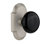 Cottage Plate with Black Porcelain Door Knob