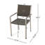 Chaises d'extérieur grises avec structure en aluminium (2) -, météo, moderne pour le jardin et la terrasse Cape Coral - aluminium, bord de piscine