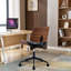 Crosslin Faux Leather Rotation Task Chair-1769191616