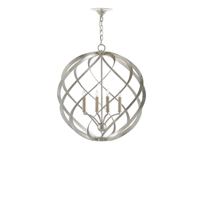 Roussel 4 - Light Dimmable Globe Chandelier