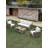Seehill 4-Piece Patio Furniture Set, Aluminum Outdoor Patio Conversation Set With Washable Cushions, Rope Weave Outdoor Furniture Sofa Set With Coffee Table For Deck, Poolside, Backyard, Gray Oak