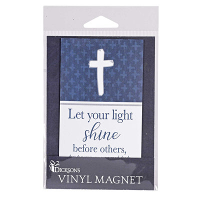 Aimant «Let Your Light Shine» 5 x 2,75 po