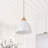 Jafruddin 1-Light White Finish Dimmable Pendant Light