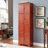 72.4" Freestanding Storage Cabinet With 8 Doors And 4 Shelves. Cherry. For Home. Construction, Elegant Handle Kitchen, Office. Smooth, , Attractive Hinge