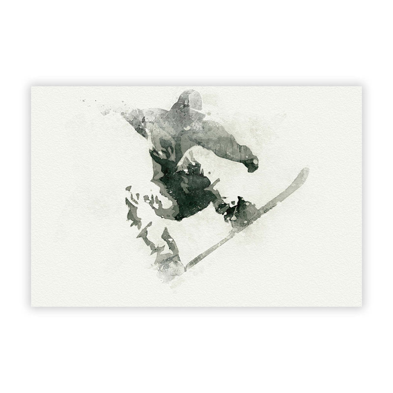 The Snowboarder - Frameless Print, 29.7 cm H x 42 cm W