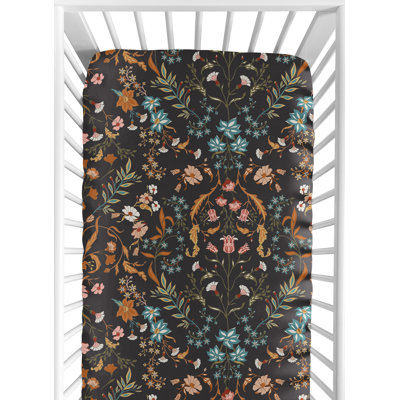 Boho Floral Wildflower Fitted Crib Sheet by Sweet Jojo Designs