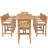 8 - Person Teak Wood Patio Dining Set with Rectangular Table , Cushions Included