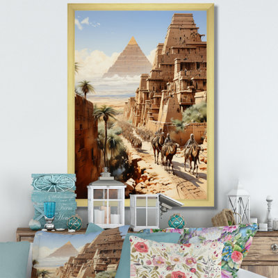 Langenfeld égyptien Pharaons voyage encadré sur toile