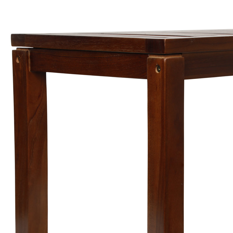 Burke Solid Wood Teak Outdoor Bench