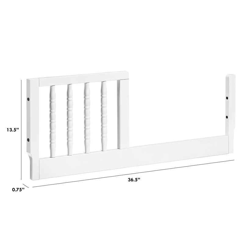 Mini barre de lit pour tout-petit Jenny Lind, Blanc