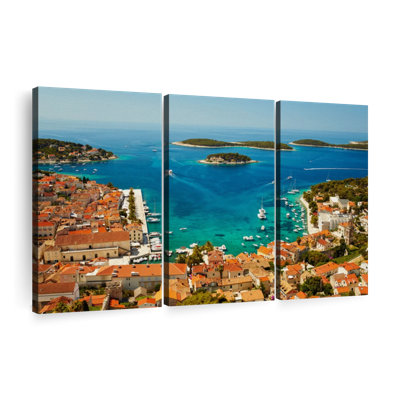 «Hvar Seaside Town» sur toile