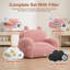 Canapé pour fauteuil à billes pour enfants avec rembourrage rembourré en mousse à mémoire de forme Chaises confortables paresseuses Garçons Filles Jouant lecture Détente Mignon salon Chambre Cozy