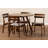 Scott 4 - Person Solid Wood Solid Wood Top Four Leg Dining Set-1595350504