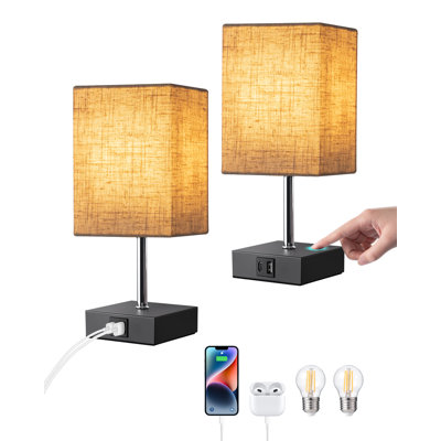 28CM Metal USB Table Lamp with Touch Control