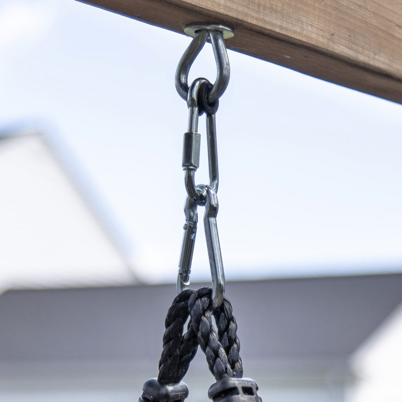 Step2 Plastic Blue/Grey Two Person Glider Swing Seat with Chains