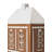 Gingerbread 6.1'' H Stoneware Tabletop Lantern