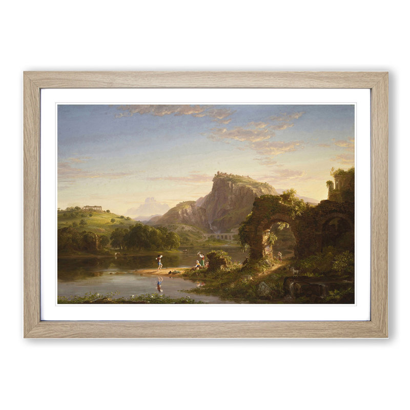 Allegro by Thomas Cole - Picture Frame Graphic Art, 48cm H x 65cm W x 2cm D, Oak Framed