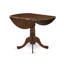 Ensemble de 5 pièces pour petits espaces comprenant une table de cuisine ronde avec Dropleaf et 4 chaises Parson, 42 x 42 po, noyer antique-1282341586-1282341596-1282341584
