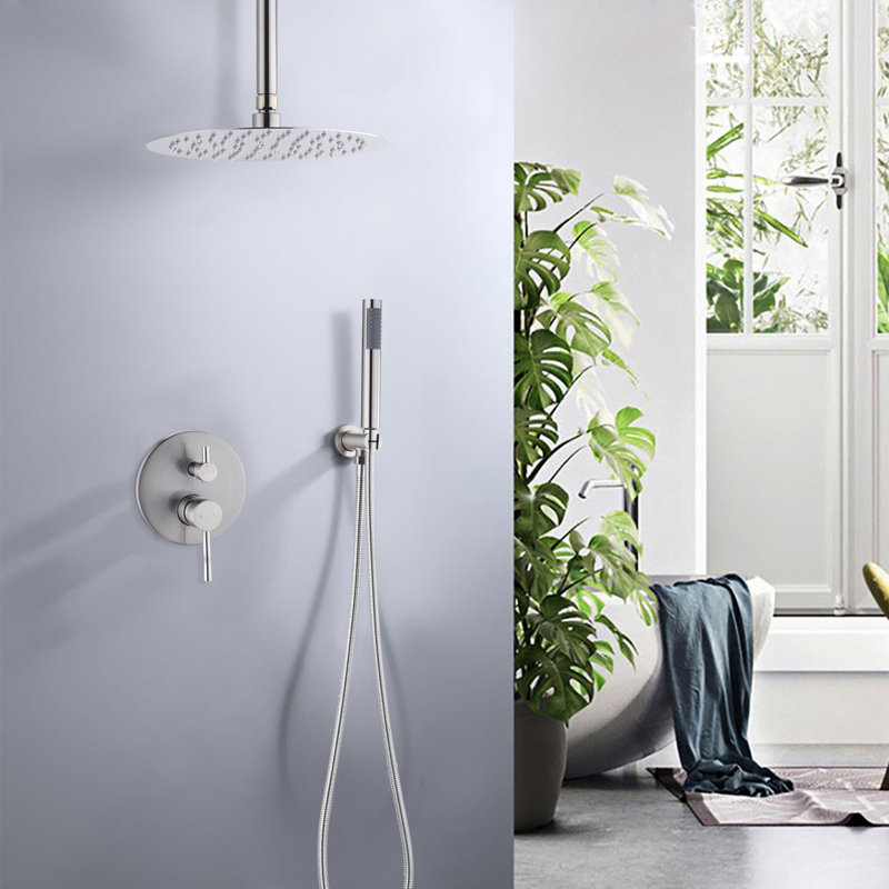 All-In-One Kit with Rough in-Valve, Brushed Nickel 