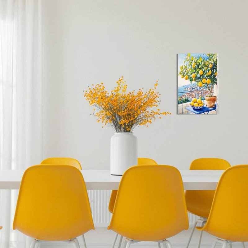 Fruit Wall Decor with Pottery Canvas Prints for Dining Room 30 x 45 cm