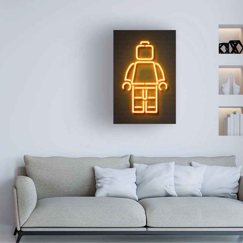 Art mural sur toile tendue - Octavian Mielu «Minifig» pour décoration de salon, de chambre à coucher ou de bureau - 12 x 19