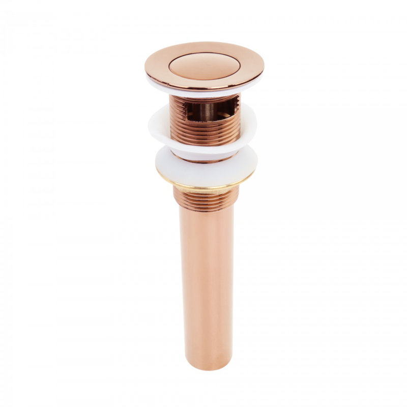 Rose Gold Polished Brass Centerset Bathroom Sink Faucet 4" L Lux Belle Style, Rose Gold