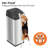 Deodorizer PetGuard Deluxe Stainless Steel 13 Gallon Motion Sensor Trash Can