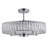 Modern 5 Light Chrome Round Crystal Chandelier-1439297598