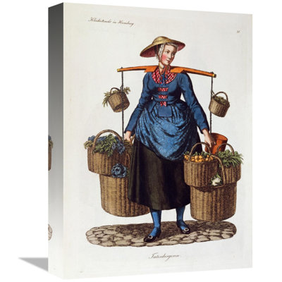 The Costumes of Hamburg Print on Canvas
