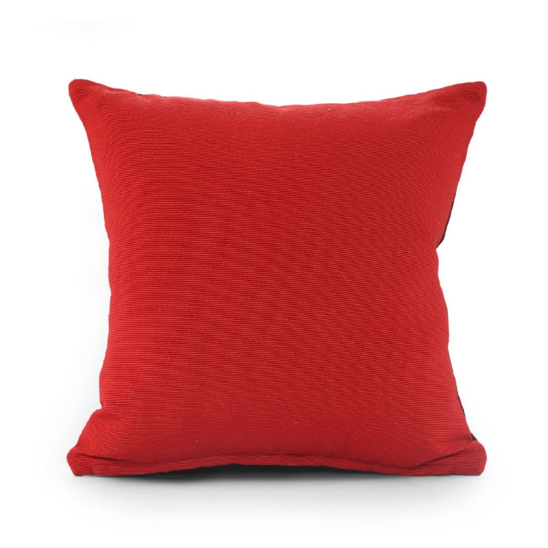 Taylorville Patchwork Square Euro Cushion, Red