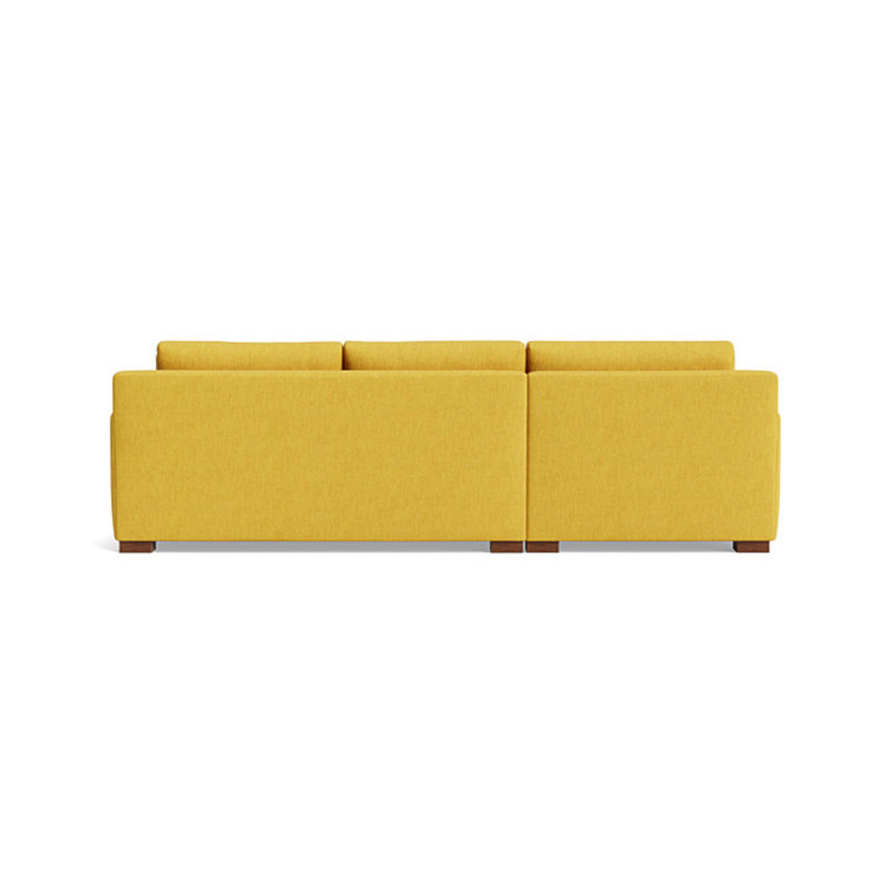 Catalina Chaise Sectional, Velvet - Beige, Left Hand Facing