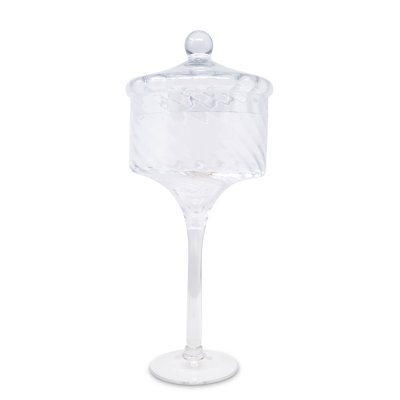 Liscio Ottico - Stemmed Cookie Jar With Ball Knob On Lid