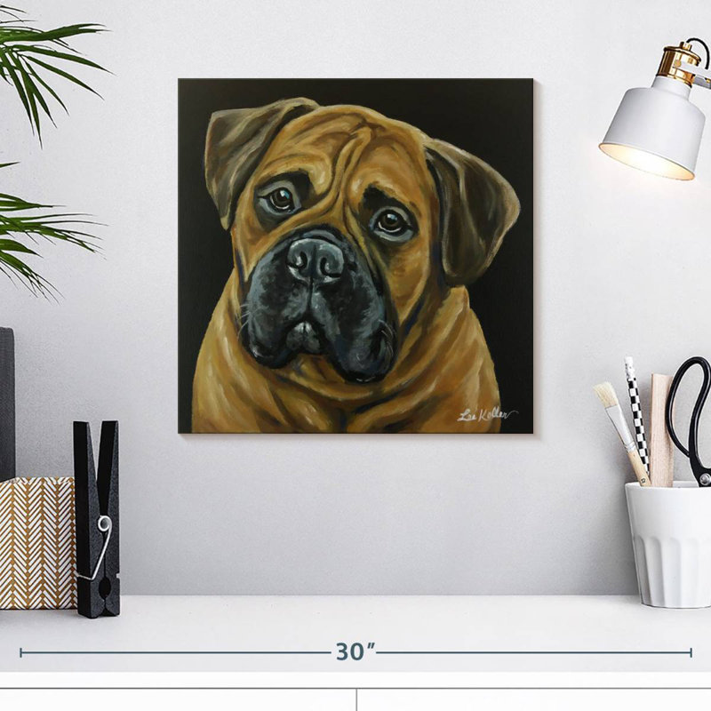 Dogue du Brampt, H 16 po x l 16 po