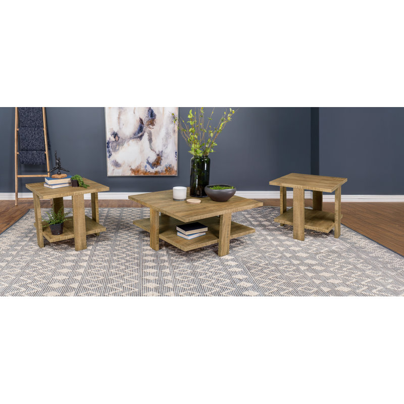 Ensemble de tables basses et tables de bout Martinian, 3 pièces: 2 tables de bout, table basse