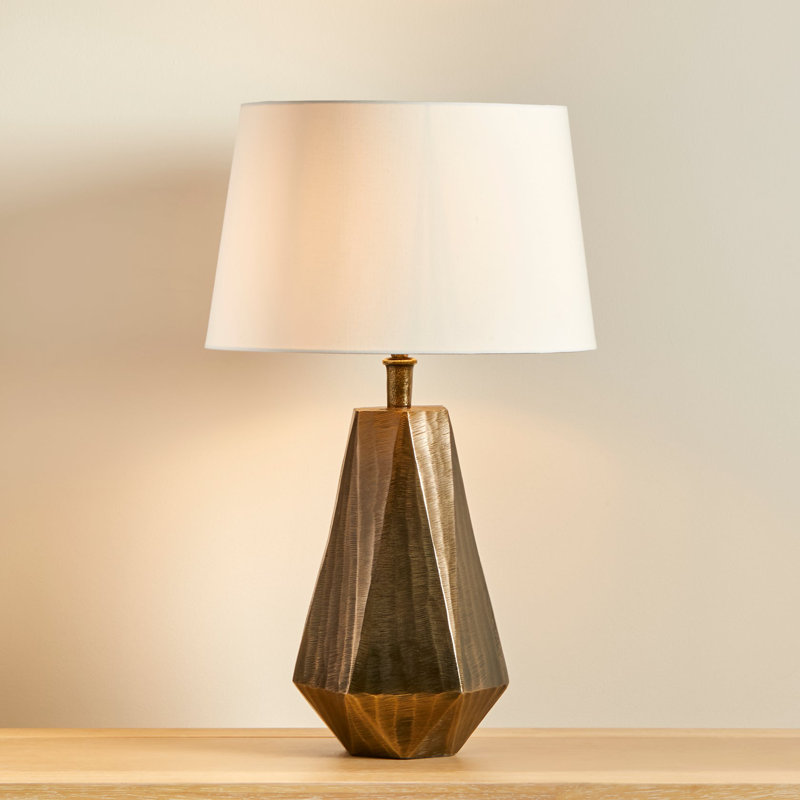 Allonzo Metal Table Lamp, White