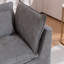 Canapé d'angle modulaire surdimensionné Cloud Couch de 190 cm de largeur, canapé True Relax Comfy avec assise large et profonde, en tissu gaufré, 2 places.