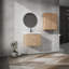 Meuble-lavabo mural 24 po avec lavabo et armoire latérale, portes à fermeture douce, armoire combinée 24 po-129864202