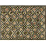 Antique American Hooked Rug Small Scatter Size Wool & Cotton Gray
