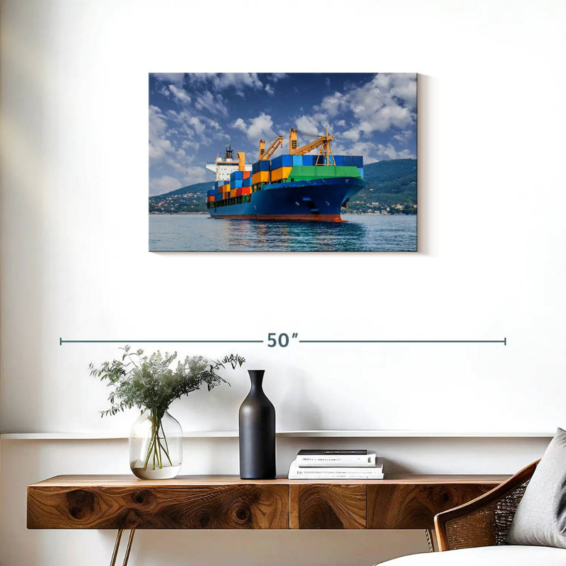 Mehar Merchant Container Ship, 20" H x 30" W