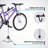 Billericay Steel Freestanding and No Mounting / Installation Required Mounted Adjustable Multi-Use Bike Rack