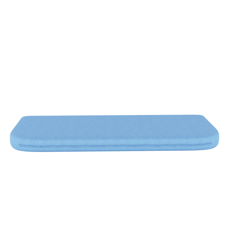 Ottoman/Bench Replacement Cushion 19L x 42.75W x 3D Sunbrella, Canvas Air Blue Sunbrella® Canvas