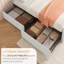 Structure de lit double rembourrée avec 4 tiroirs, tête de lit capitonnée, beige-130504764-130504767
