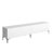 Modern White TV Stand with Metal Legs, 78.7 x 18.5 x 15.7 inches | Durable 100% Chipboard, 0.7-inch Thickness | Wall-Mountable Design, Multiple Shelves | Sleek, Stylish Furniture for Living Room & Entertainment Spaces