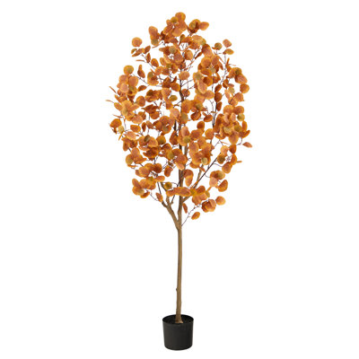 72'' Faux Eucalyptus Tree in Pot Liner