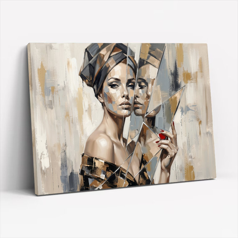 Ensemble de 1 tableau abstrait sur toile, H 24 po x l 36 po, Toile tendue