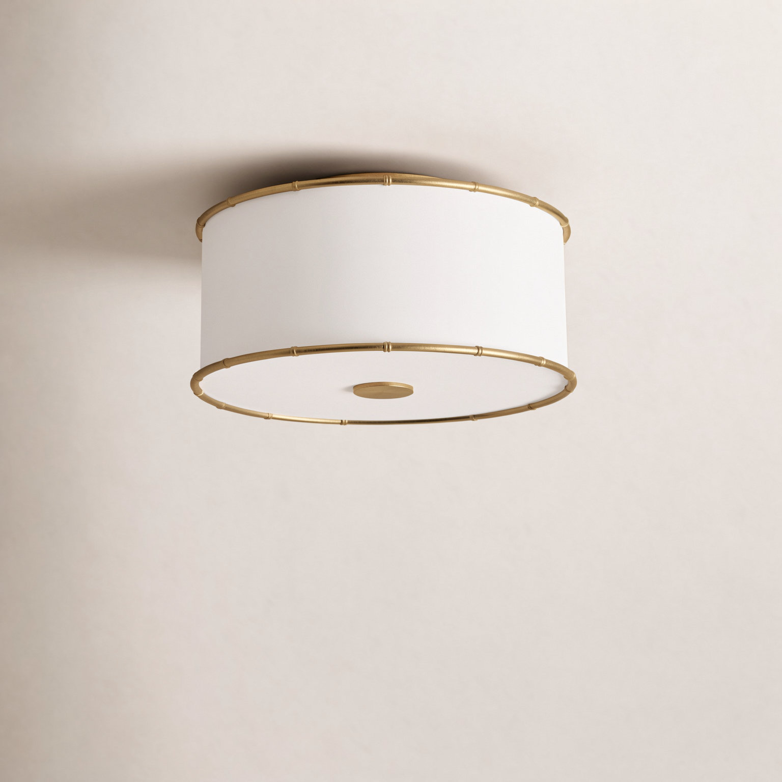 2-Light Flush Mount, Gild