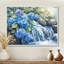 «Ilyena Hydrangeas By The Waterfall II», art mural hortensias-457554366-457554353-368566849